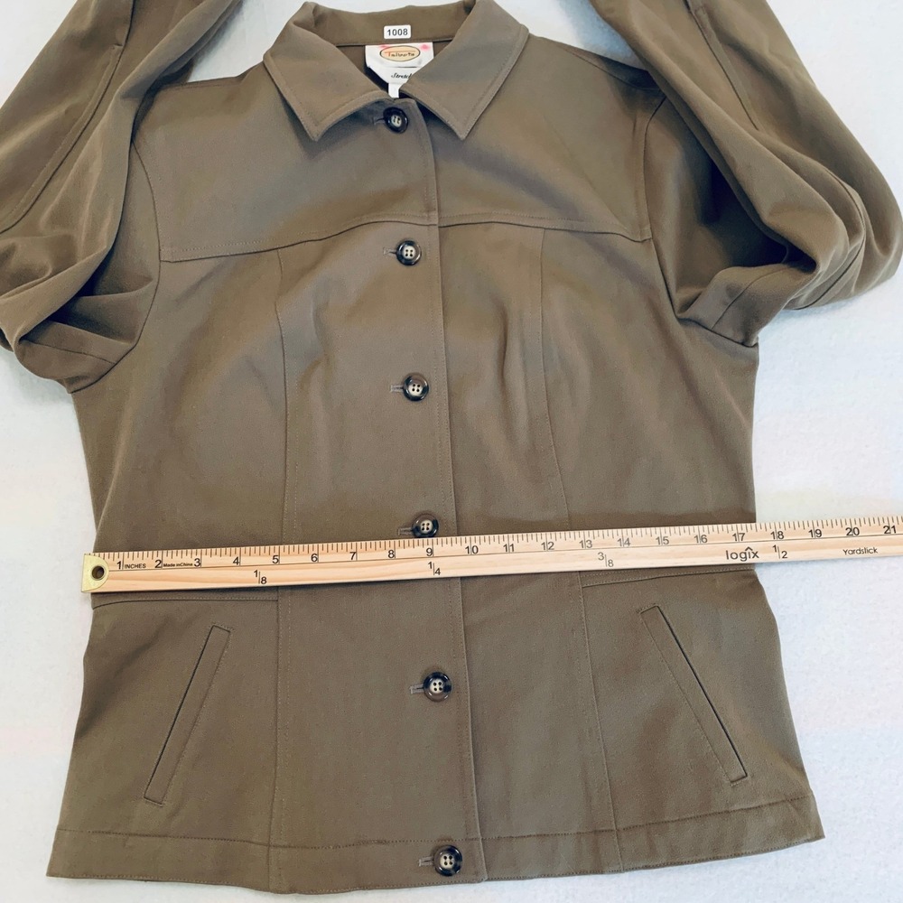 Talbots Women's Stretch Button Front Collared Jac… - image 6